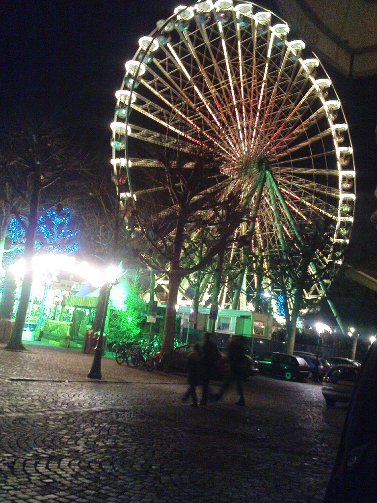 Reuzenrad Maastricht in de winter